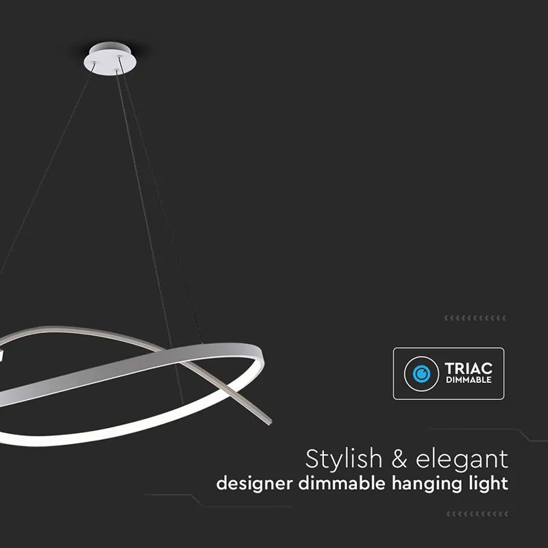 Candelabru LED Dimabil 48W 3000K 80X120CM - Alb