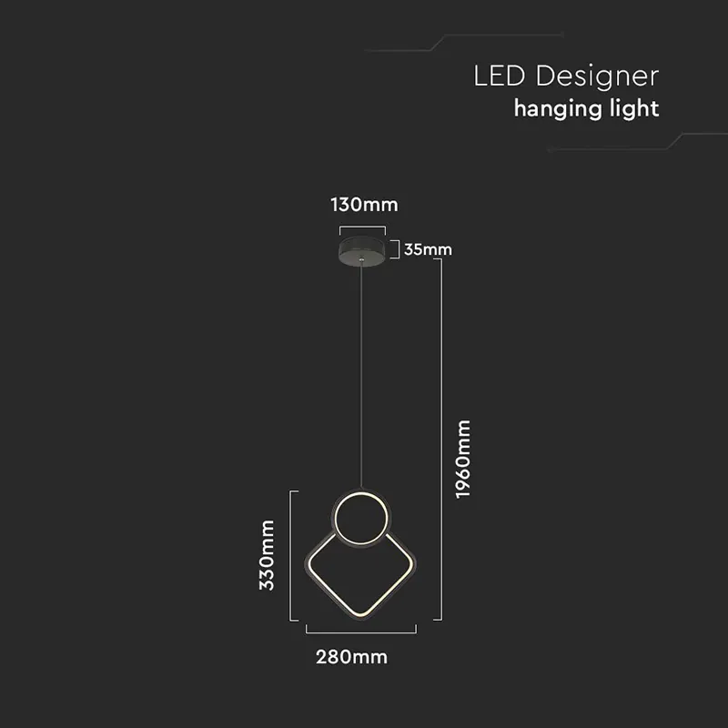 Candelabru LED 12W 4000K - Negru