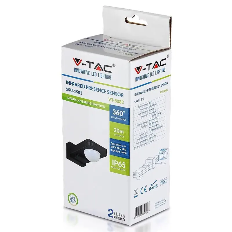Senzor Miscare 360GR 1000W - Negru