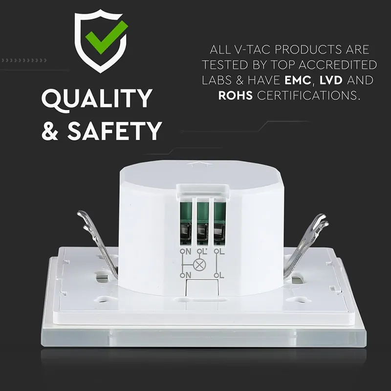 Senzor Miscare 180GR 1200W  Max-  Alb