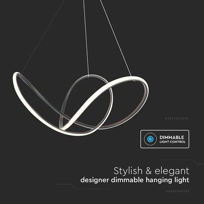 Candelabru LED 49W 3000K 70X120CM - Negru