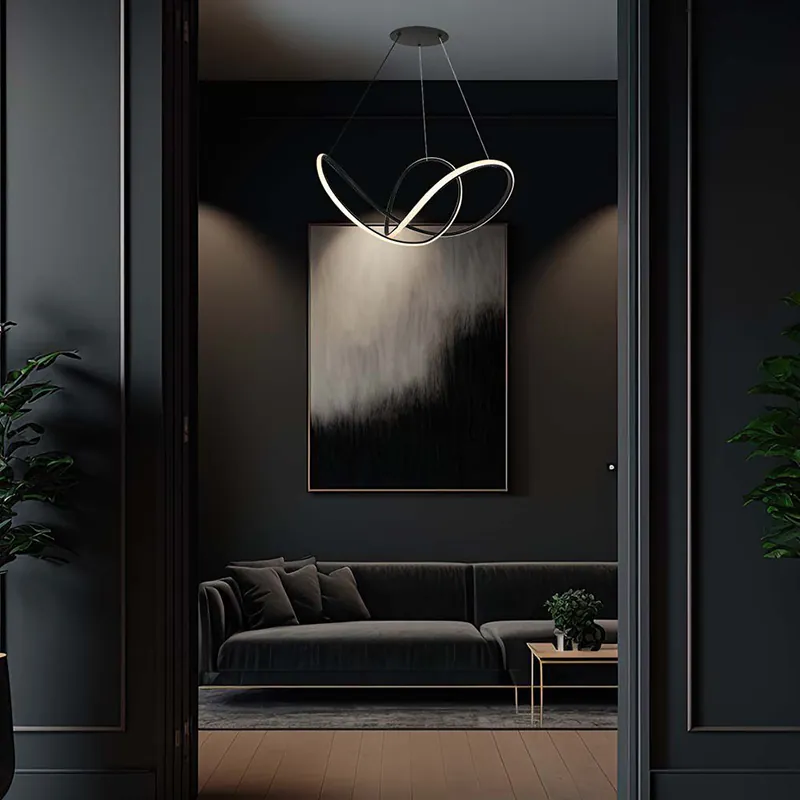 Candelabru LED 49W 3000K 70X120CM - Negru