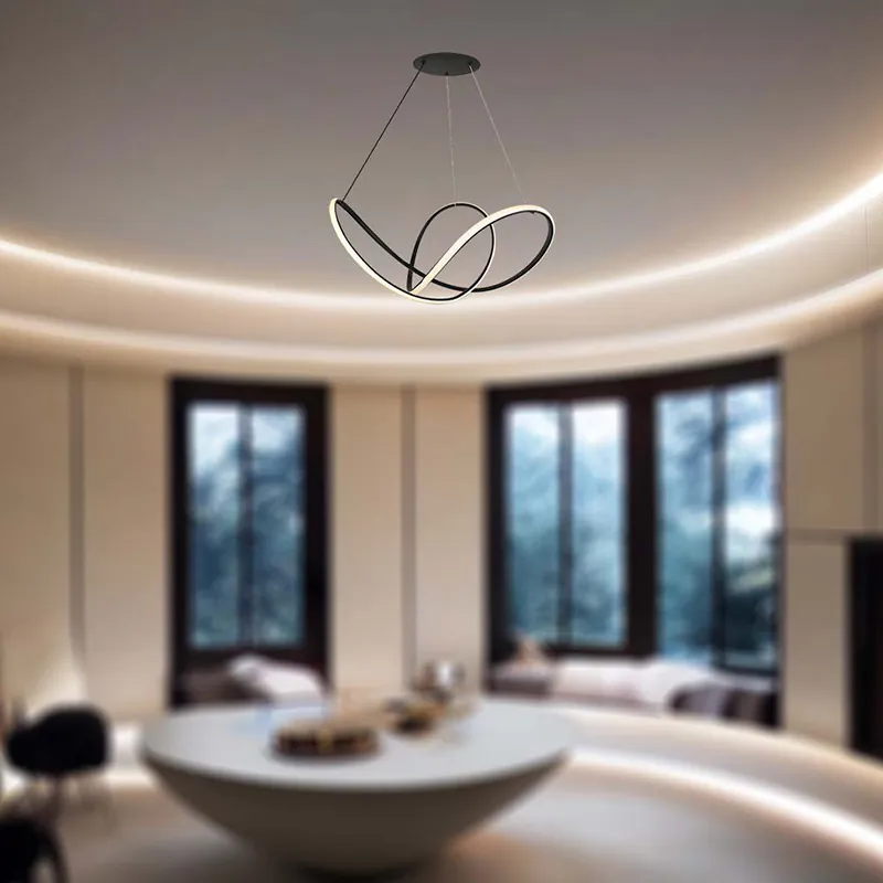 Candelabru LED 49W 3000K 70X120CM - Negru