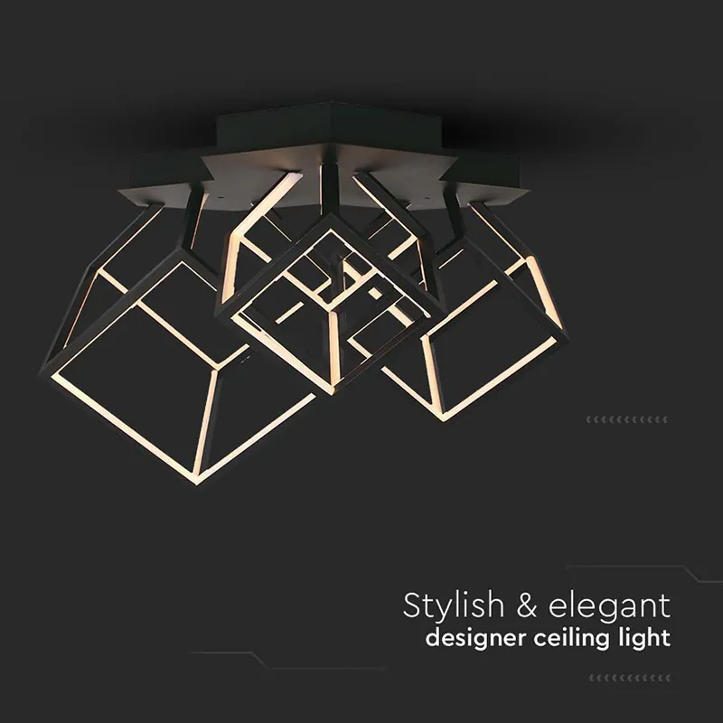 Candelabru LED 46W 3000K 64.5X55X42CM - Negru