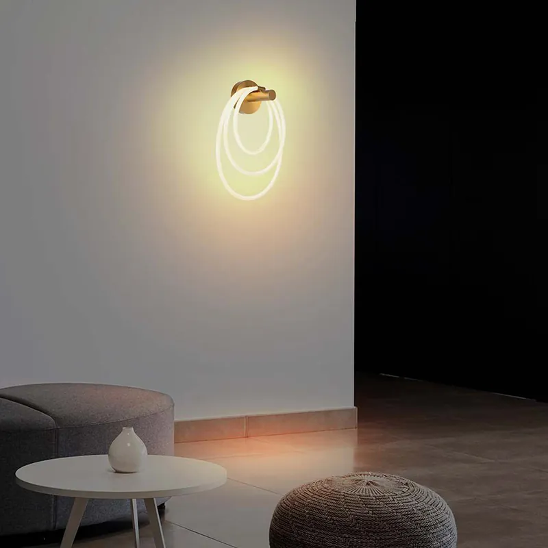 Lampa LED Montaj Perete 36W 3000K - Auriu