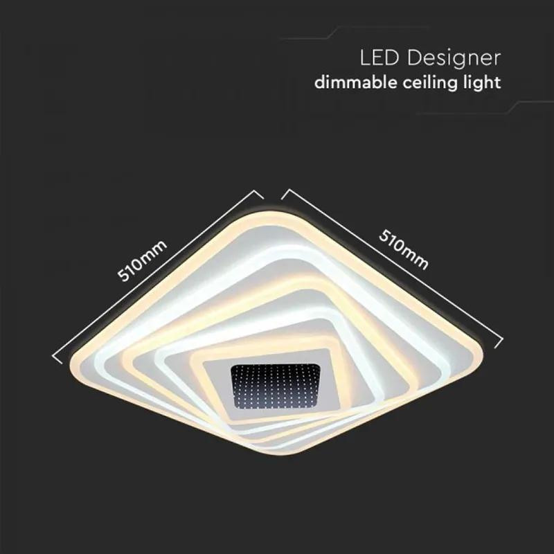 Corp Iluminat Decorativ Dimabil 150W 3000K + 6000K - Alb