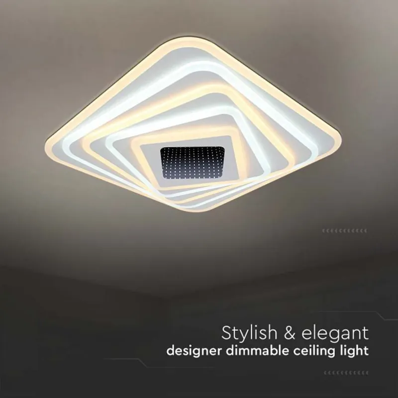 Corp Iluminat Decorativ Dimabil 150W 3000K + 6000K - Alb