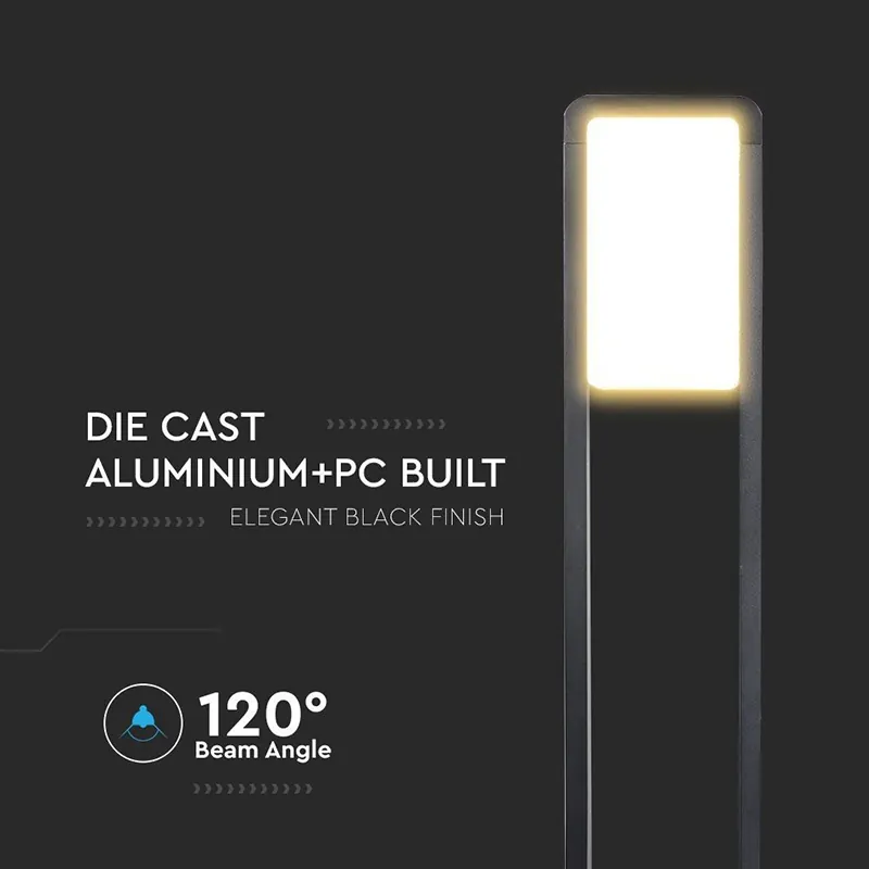 Lampa LED Gradina 10W IP65 3000K - Negru