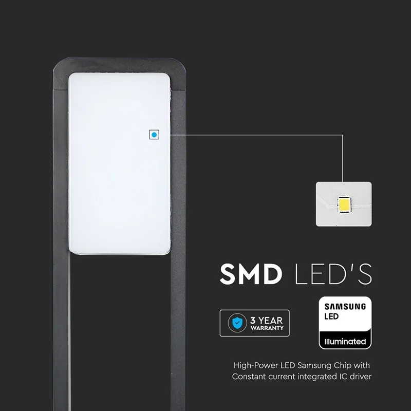 Lampa LED Gradina 10W IP65 3000K - Negru