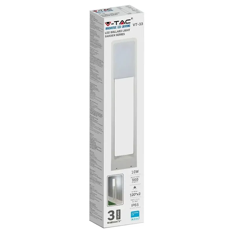 Lampa Iluminat Gradina 10W IP65 3000K Alb Cald - Alb
