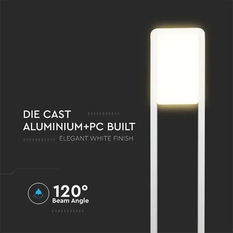 Lampa Iluminat Gradina 10W IP65 3000K Alb Cald - Alb