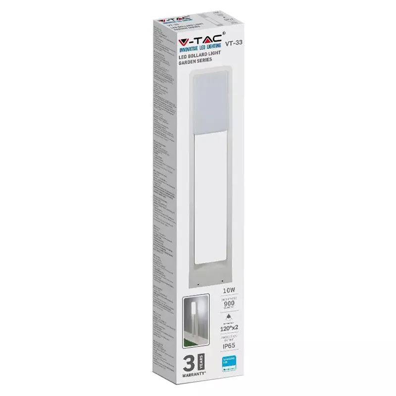 Lampa Iluminat Gradina 10W IP65 6400K Alb Rece - Alb