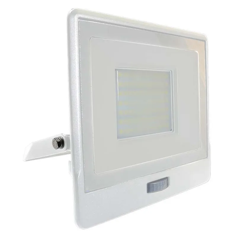 Reflector LED SMD 50W 4000K IP65 cu Senzor Miscare - Alb