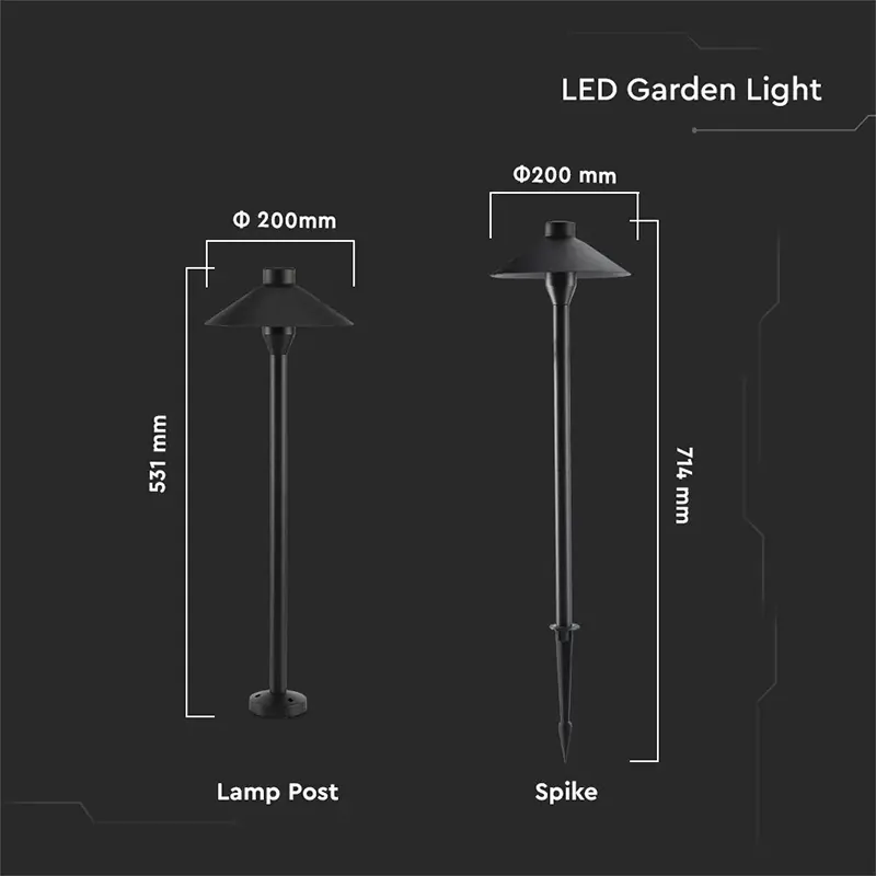 Lampa LED 7W Exterior Tip Stalp/Tarus IP65 4000K
