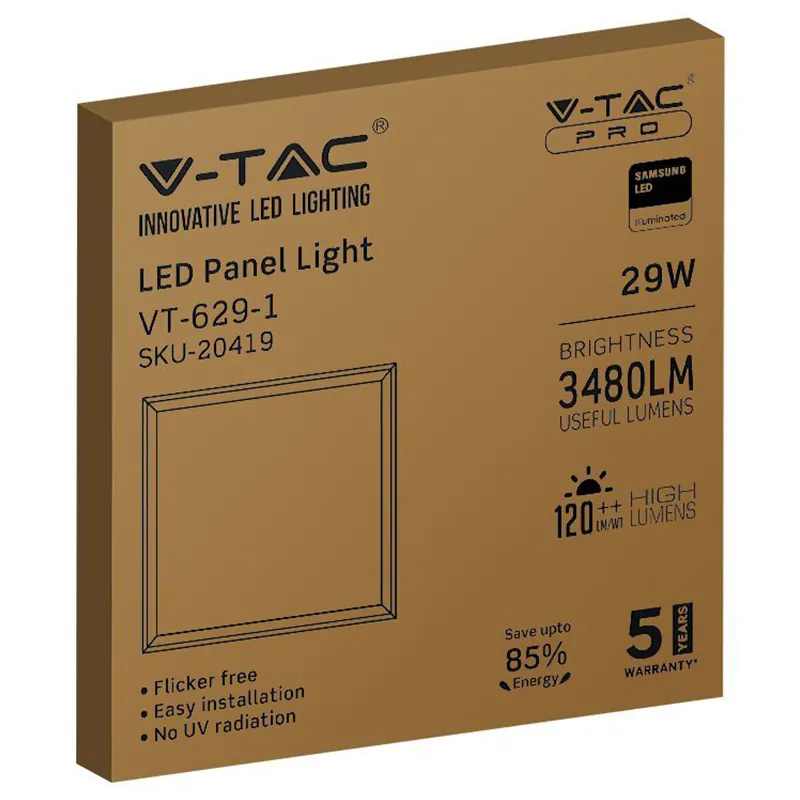 Panou LED 29W 120LM/W 60CM X 60CM 4000K Alb Neutru