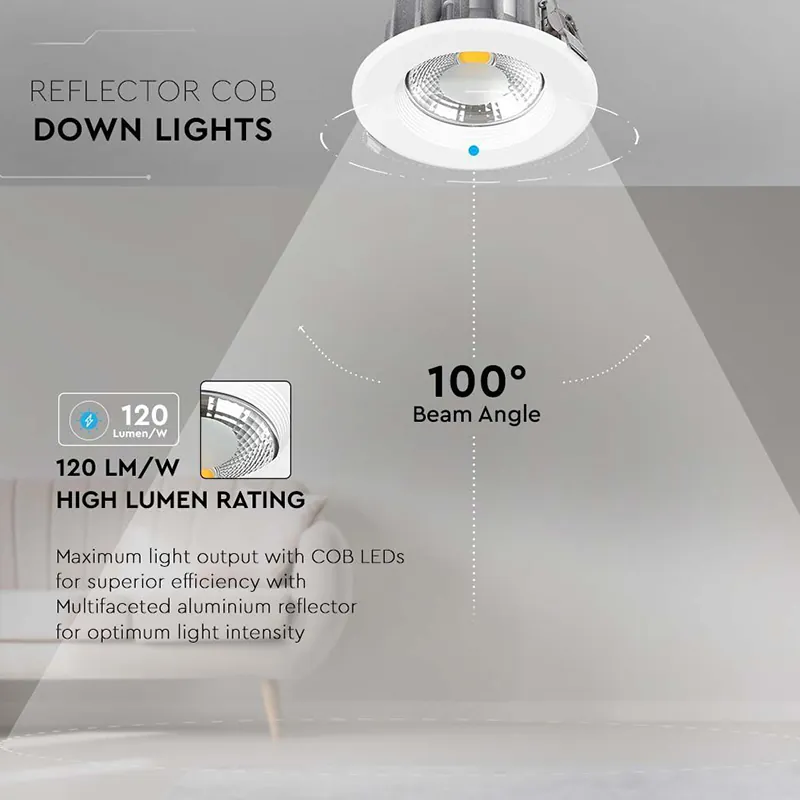 Spot LED COB Incorporabil 40W 4500K Alb Neutru