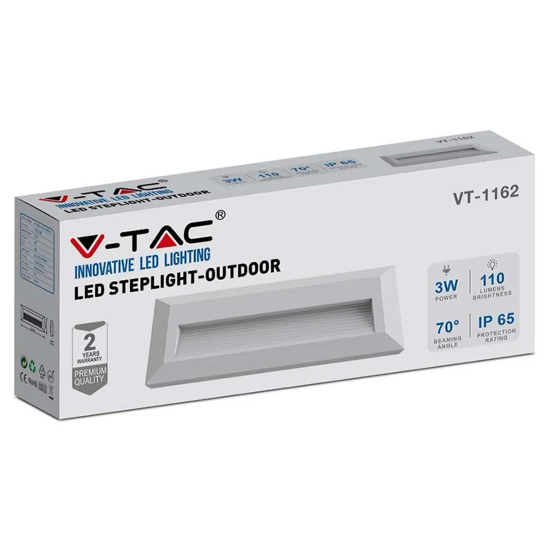Corp Iluminat LED pentru Scari 3W 4000K Alb Neutru - Alb