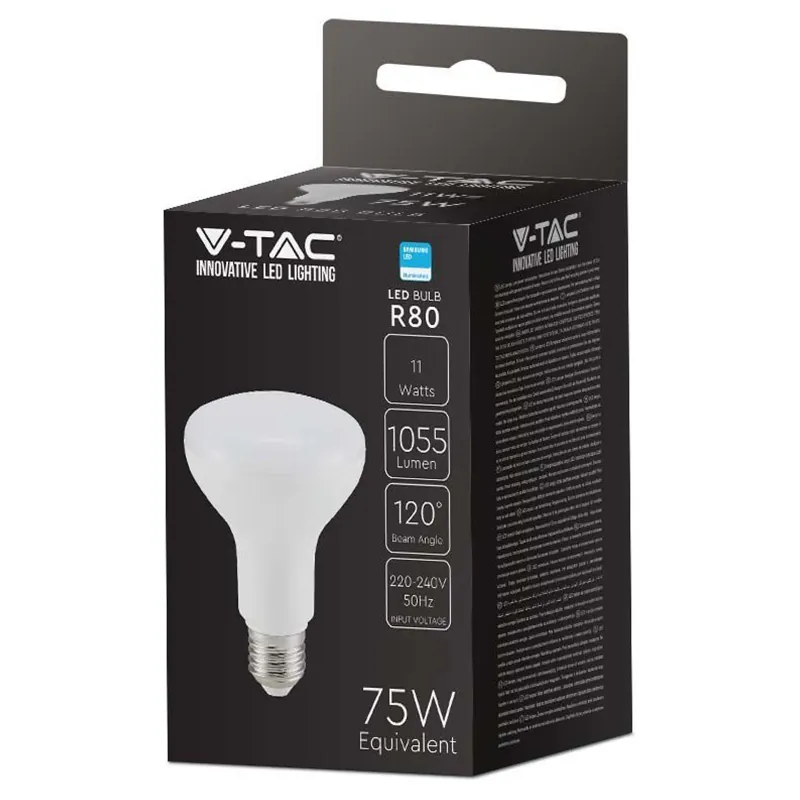Bec LED R80 E27 10W 4000K Alb Netru, Cip Samsung