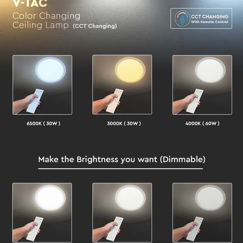 Aplica LED 60W 3IN1 Dimabil cu Telecomanda