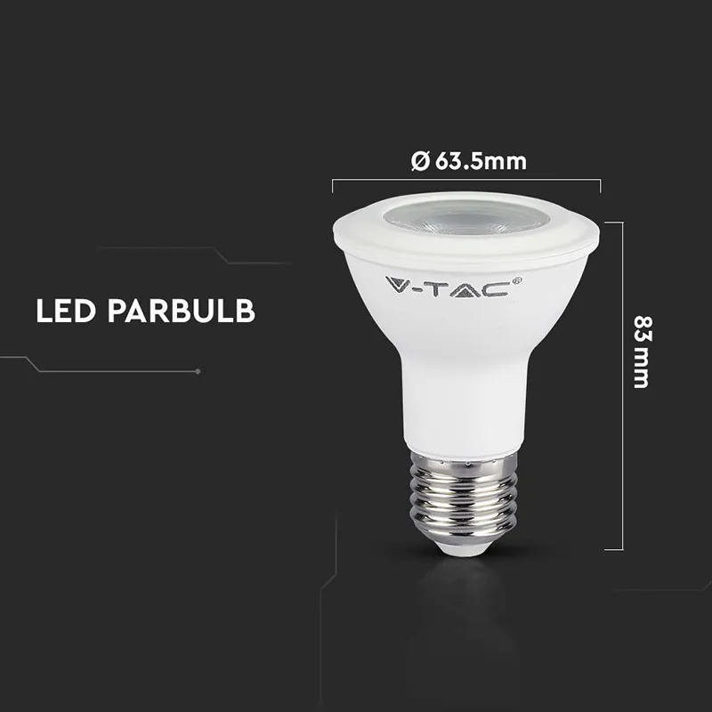Bec LED 5.8W PAR20 E27 4000K Alb Neutru