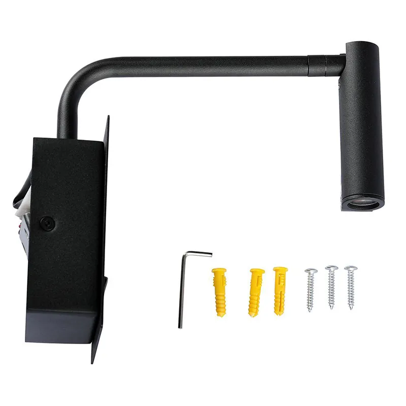 Lampa LED Perete 3W 3000K - Negru