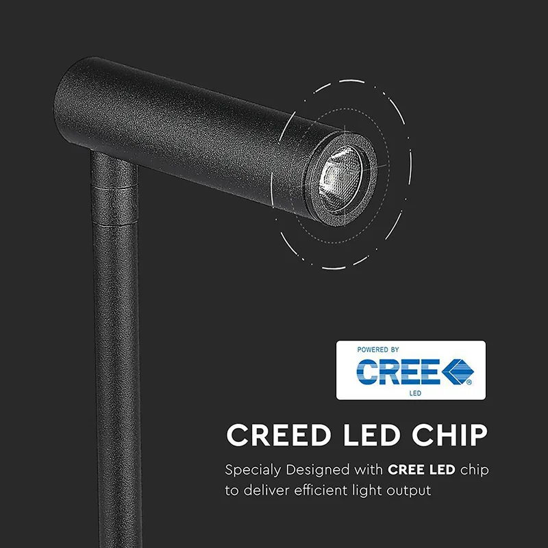 Lampa LED Perete 3W 3000K - Negru