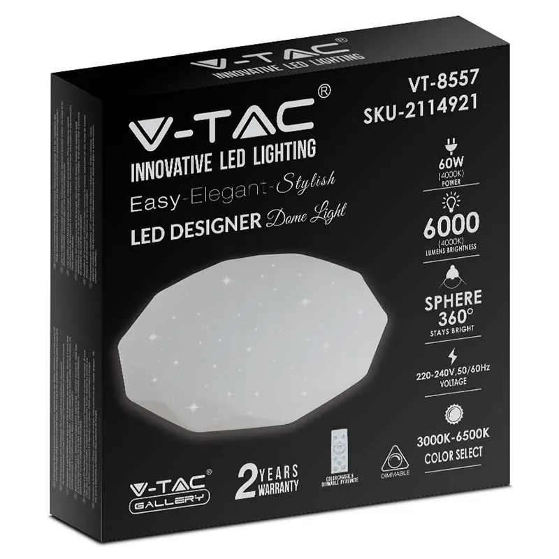 Aplica LED 30/60/30W 3IN1 Dimabil cu Telecomanda