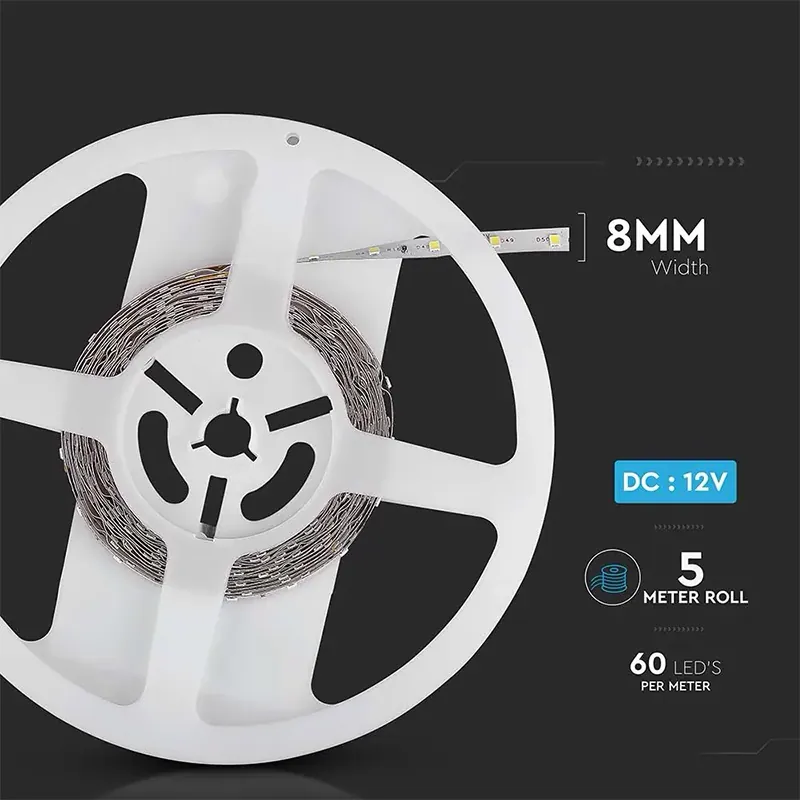 Banda LED SMD3528 60LED/M 6000K IP20 5M