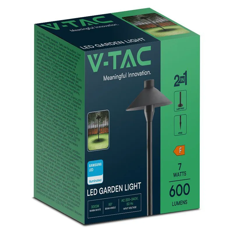 Lampa LED 7W Exterior Tip Stalp/Tarus IP65 3000K