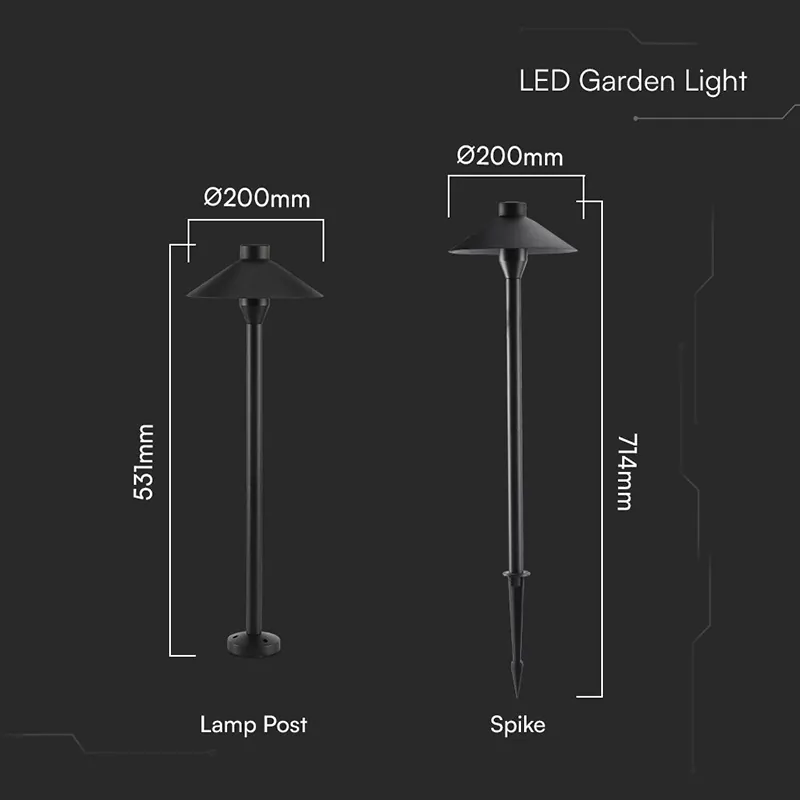 Lampa LED 7W Exterior Tip Stalp/Tarus IP65 3000K