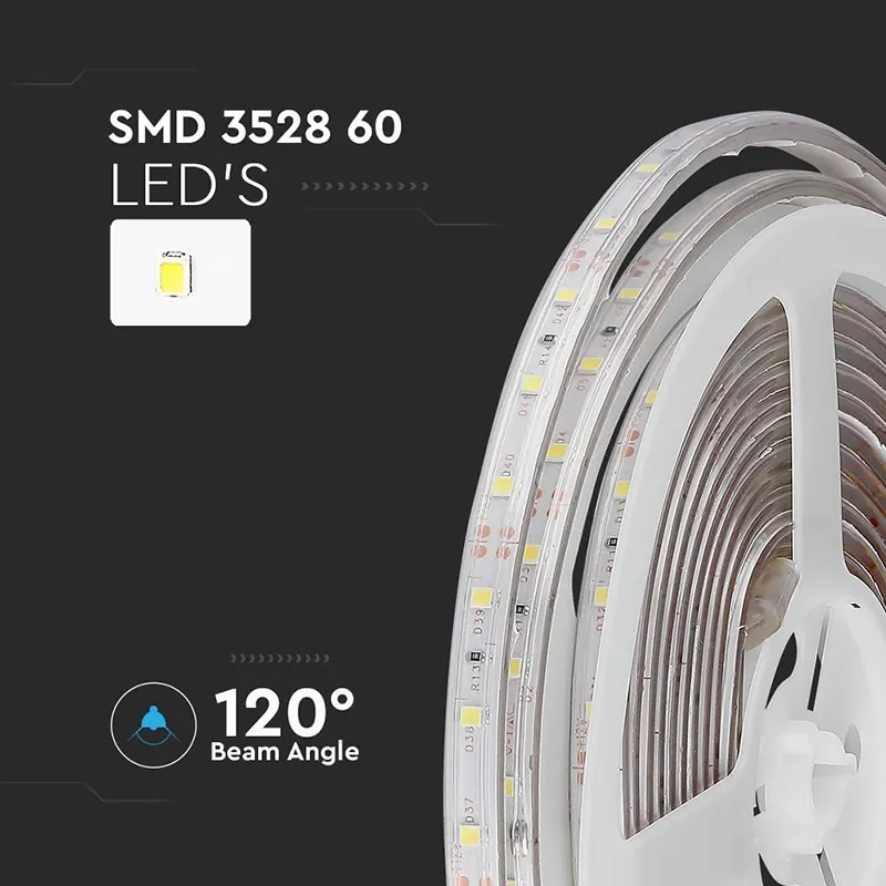 Banda LED SMD3528 60LED/M Verde IP65 5M