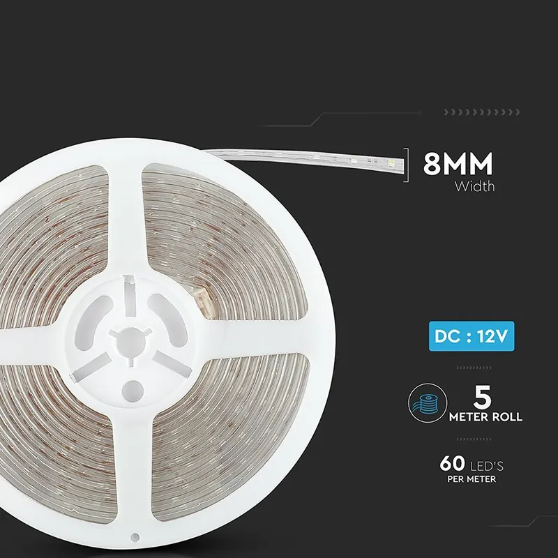 Banda LED SMD3528 60LED/M Verde IP65 5M
