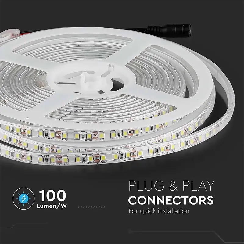 Banda LED SMD3528 120LED/M 3000K IP65 5M