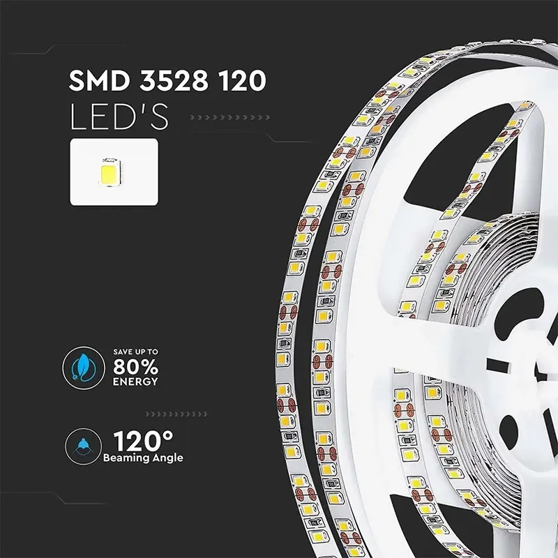 Banda LED SMD3528 120LED/M 4000K IP20 5M
