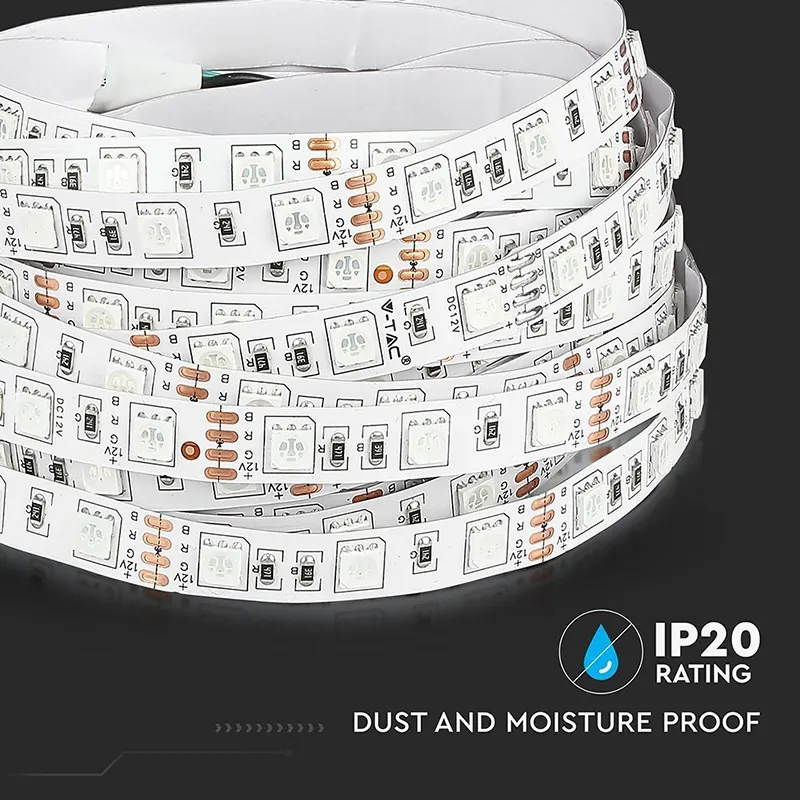 Banda LED SMD5050 60LED/M RGB IP20 5M