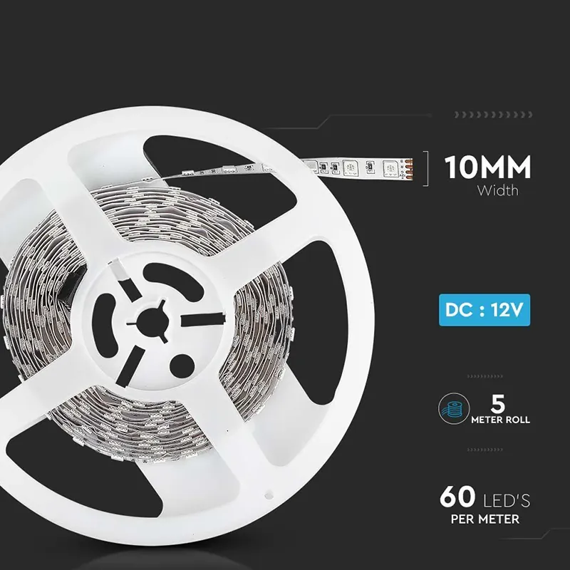 Banda LED SMD5050 60LED/M RGB IP20 5M