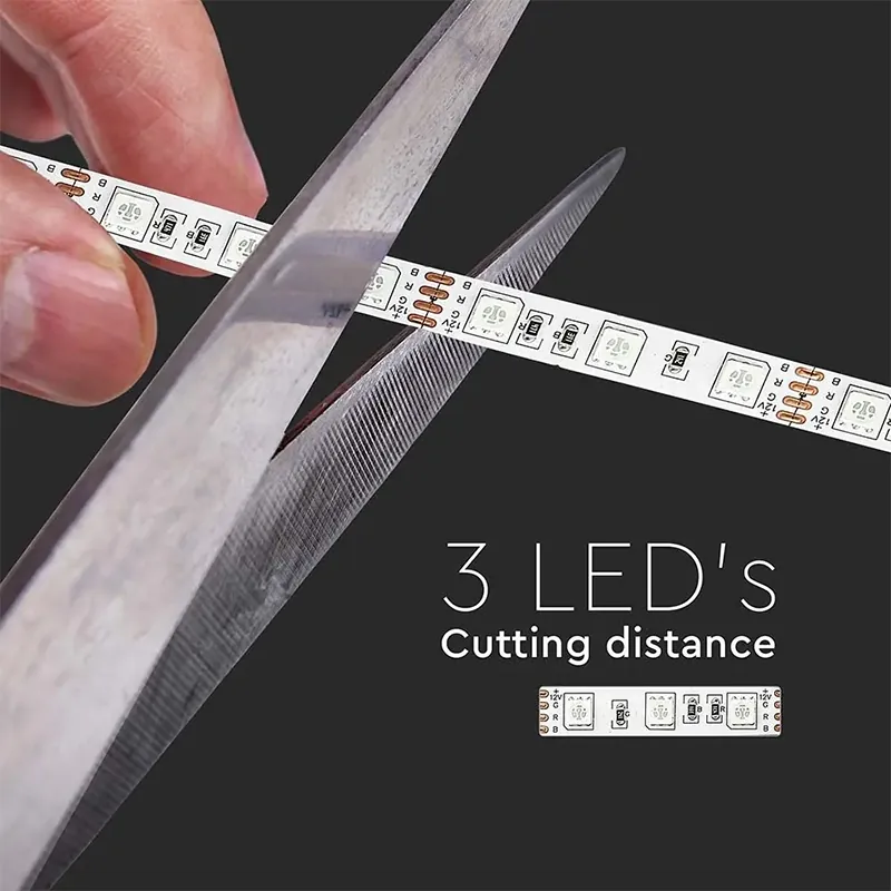 Banda LED SMD5050 60LED/M Rosu IP20 5M