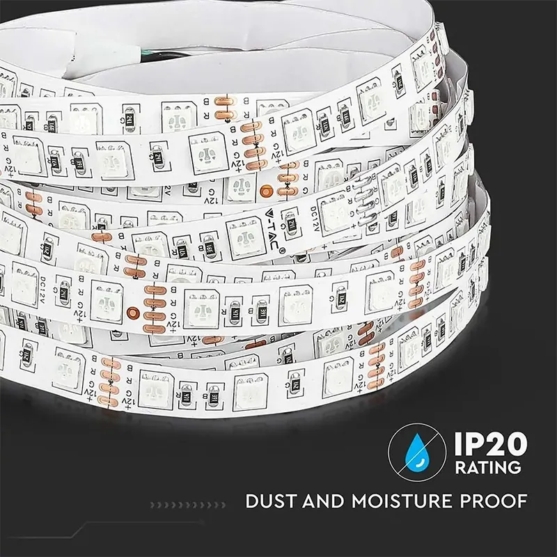 Banda LED SMD5050 60LED/M Rosu IP20 5M