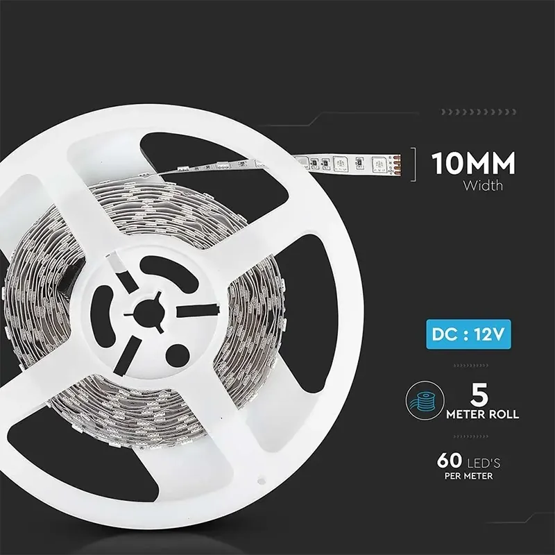 Banda LED SMD5050 60LED/M Rosu IP20 5M