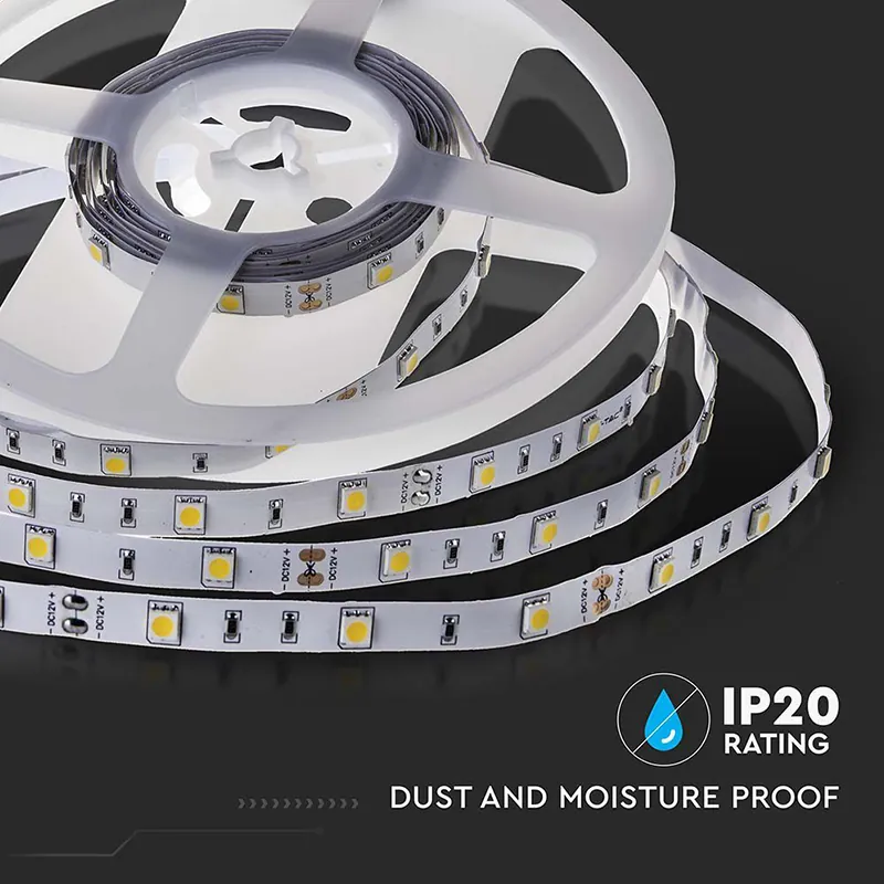 Banda LED SMD5050 30LED/M 6400K IP20 5M