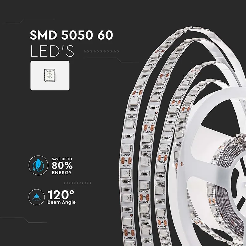 Banda LED SMD5050 60LED/M 4000K IP20 5M