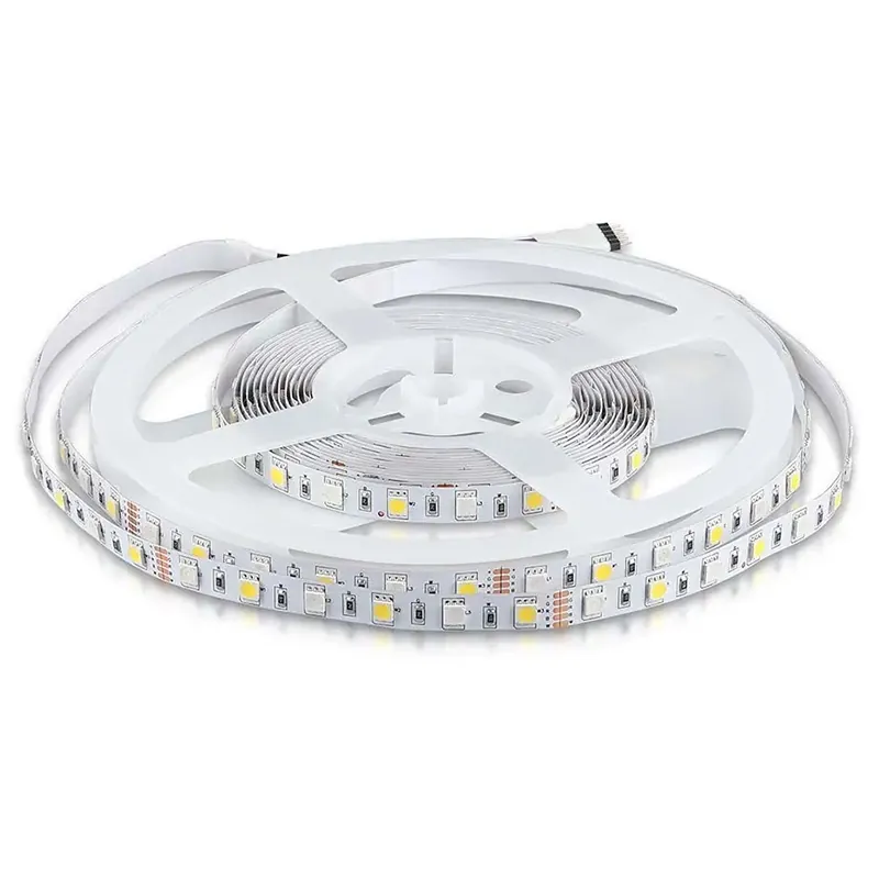Banda LED SMD5050 60LED/M RGB + Alb Rece IP20 5M
