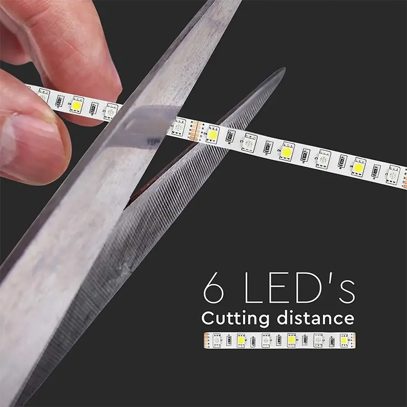 Banda LED SMD5050 60LED/M RGB + Alb Rece IP20 5M