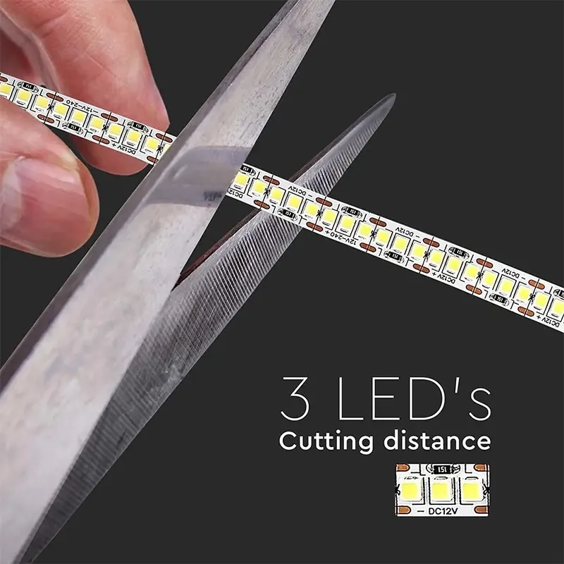 Banda LED SMD2835 240LED/M 6400K IP20 5M