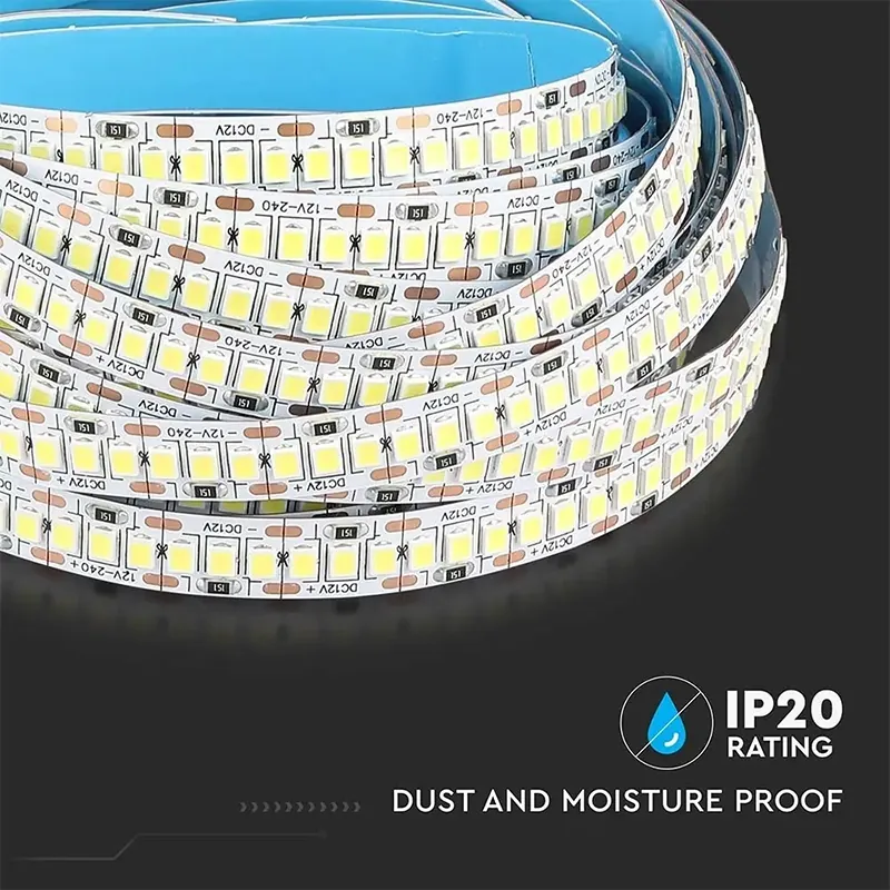 Banda LED SMD2835 240LED/M 6400K IP20 5M