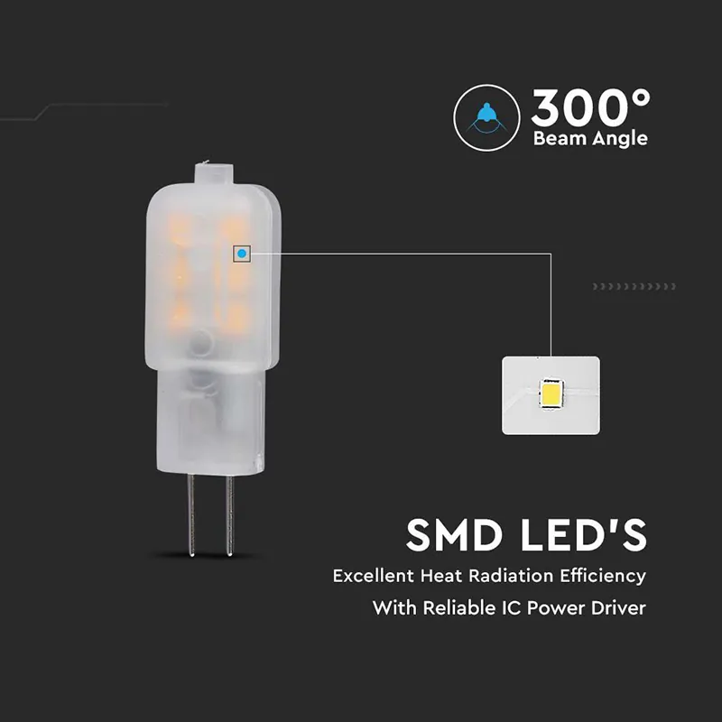 Bec LED G4 1.1W 12V 6400K Alb Rece, Cip Samsung