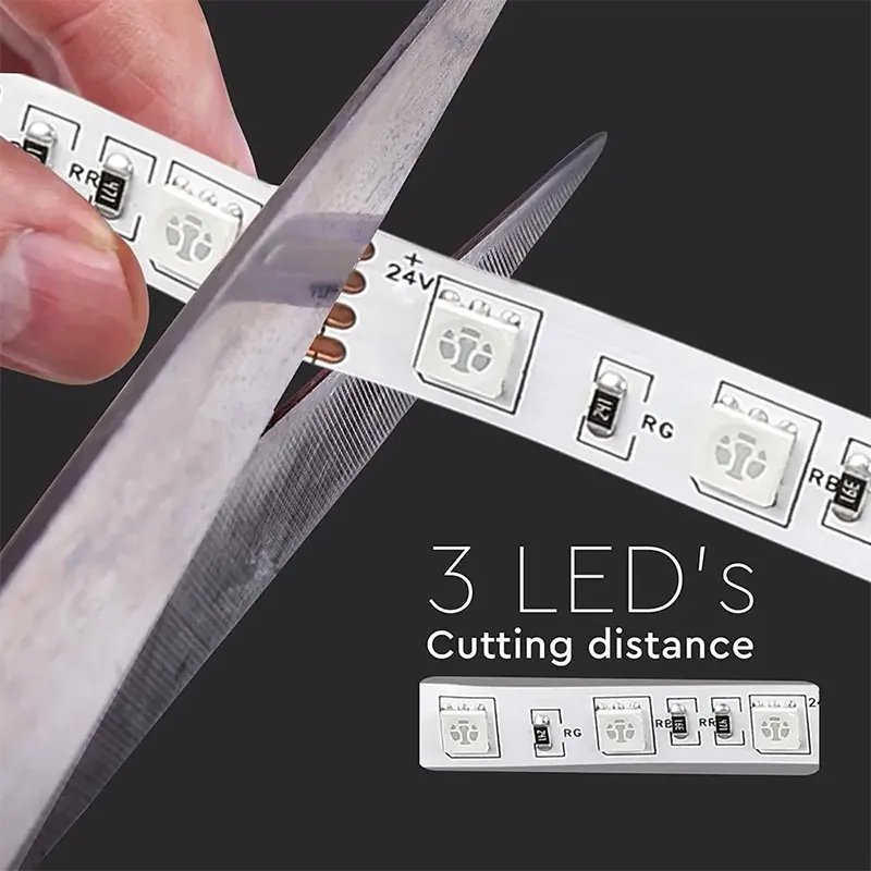 Banda LED SMD5050 24V 60LED/M 6400K IP20 5M
