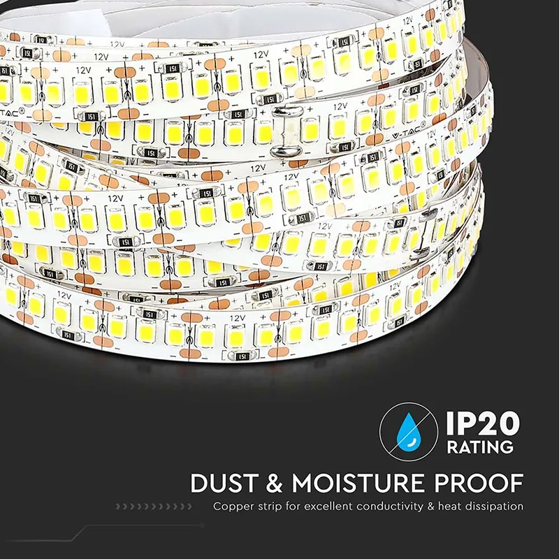 Banda LED SMD2835 204LED/M 3000K IP20 5M