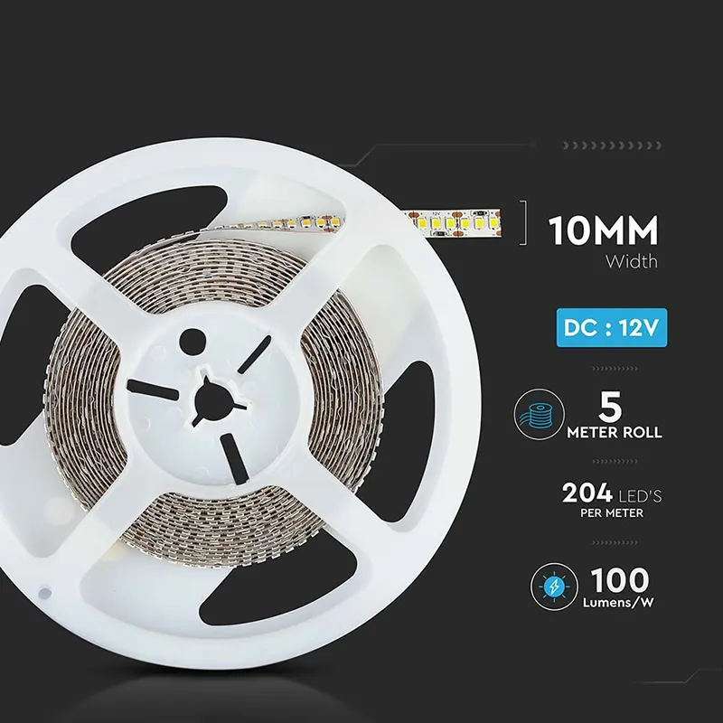 Banda LED SMD2835 204LED/M 3000K IP20 5M