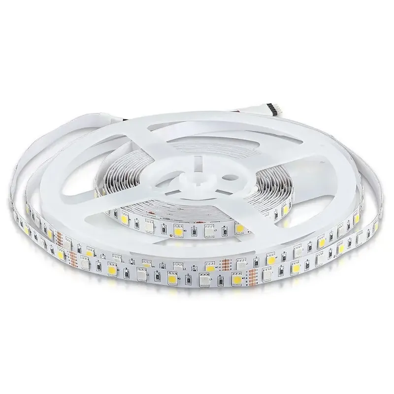 Banda LED SMD5050 60LED/M RGB + Alb Neutru IP20 5M